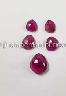 Rubellite Rose Cut Slices